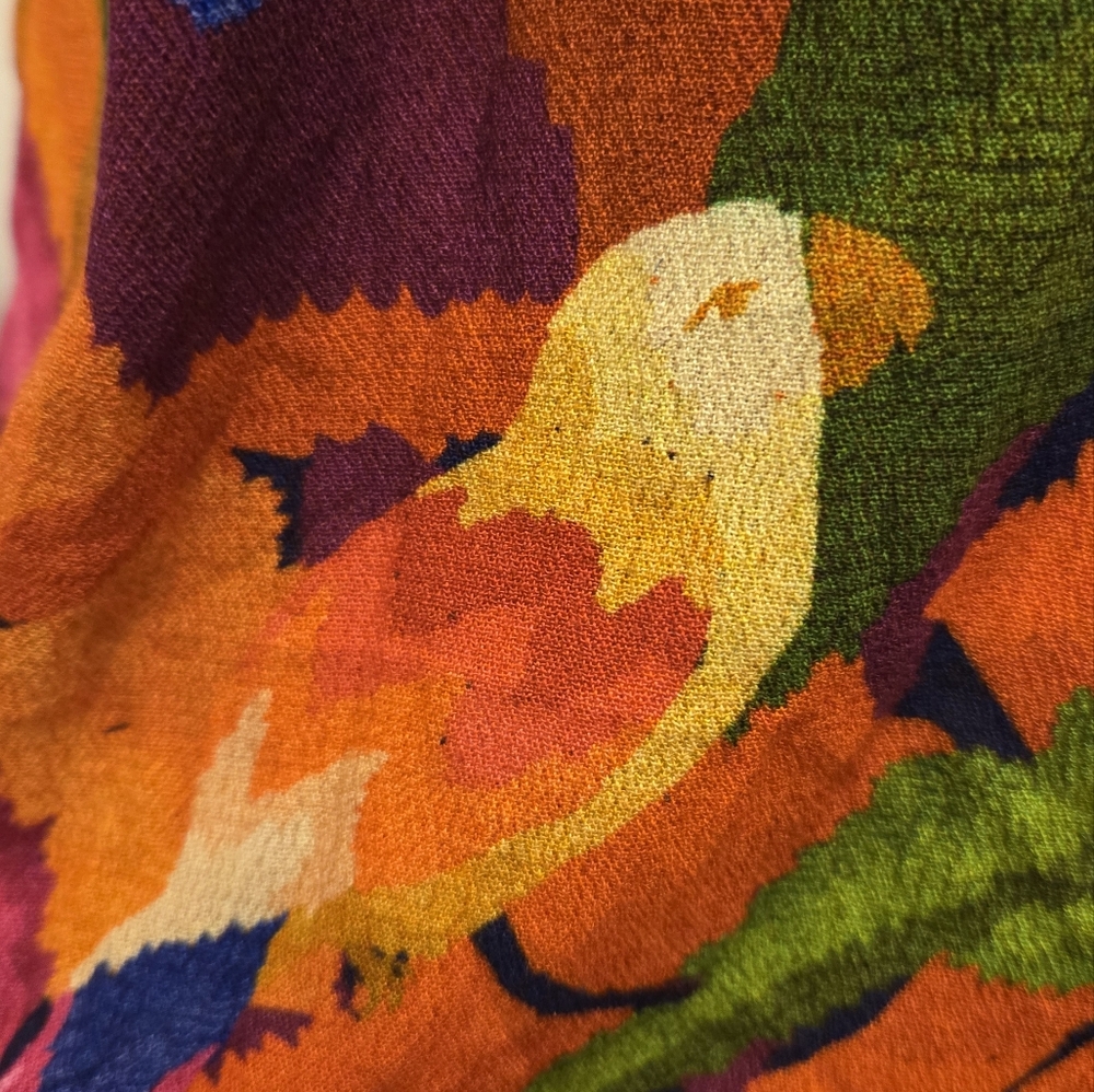 FARM Rio Rainbow Forest Long Sleeve Maxi Dress Sz S - Picture 9 of 13